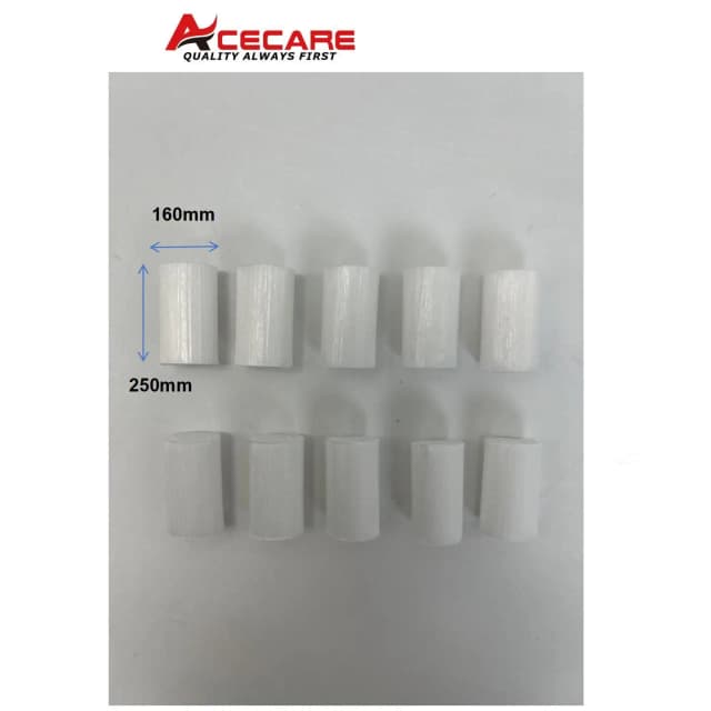 ACECARE 10 Uds filtro de bomba de alta presión recarga filtros de algodón de fibra 16mm para reemplazo del sistema de compresor de aire de 12V