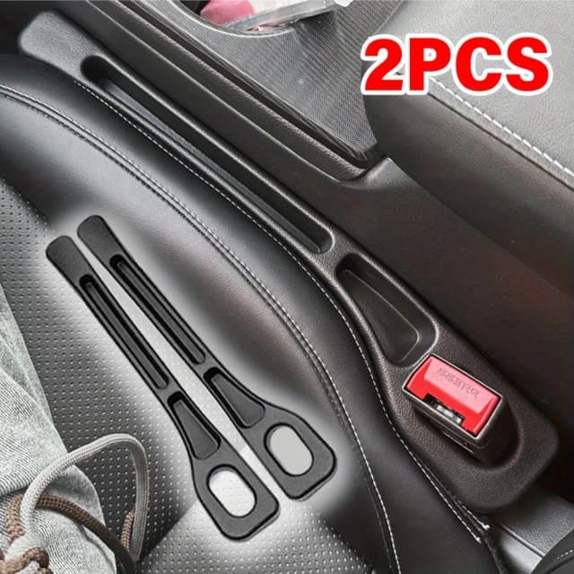 Caja de almacenamiento para hendiduras de asiento de coche, organizador de consola, decoración Interior, accesorios para automóvil, 2 uds.