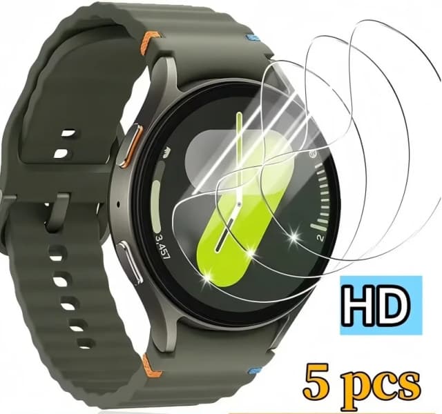 Película protectora de pantalla de hidrogel para Samsung Galaxy Watch 3, 4, 5, 6, 40mm, 41mm, 42mm, 44mm, 45mm y 46mm, 5 uds.