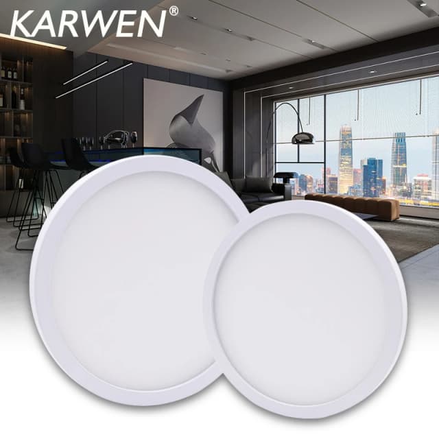Lampada LED Panel de luz Circular 6W 9W 13W 18W 24W luz de techo led montada en superficie AC 85-265V lámpara led para decoración del hogar