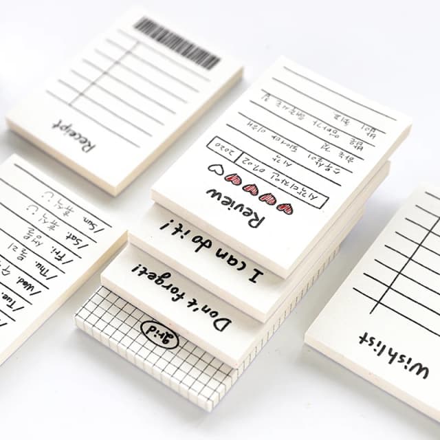 Yoofun 50 hojas de agenda diaria, Bloc de notas para hacer lista, planificador semanal, notas no adhesivas, horario, suministros escolares de oficina, papelería