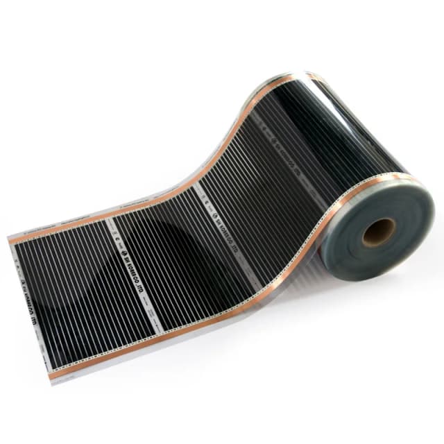 Calentador de suelo saludable de 220V, 220W, 50cm-8 metros de ancho, calefacción por suelo infrarrojos, calentador de película de carbono, estera eléctrica para calentar suelo