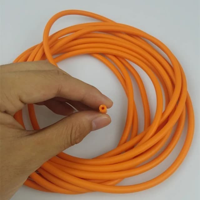 Tirachinas de látex Natural, tubo de goma de 0,5/1/2/3/4/5M para tiro de caza, accesorios de banda de tubo elástico alto de 2mm x 5mm de diámetro