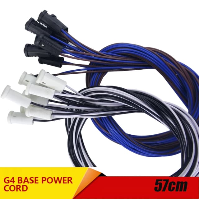 10 unids/lote 57cm de longitud G4 portalámparas 12V 110V 220V accesorios de iluminación LED portalámparas de cristal bombilla halógena