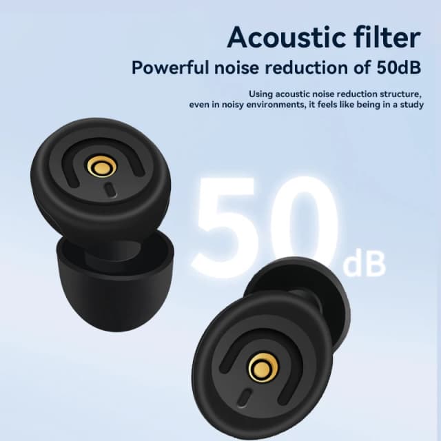 Tapones para los oídos suaves súper filtrado protección auditiva reducción de ruido tapones para los oídos antiruido reutilizables para conciertos viajes trabajo dormir