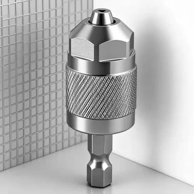 Adaptador de portabrocas, portabrocas neumático de cambio rápido, portabrocas de vástago hexagonal de 3 mordazas, convertidor profesional, vástago hexagonal para carpintería