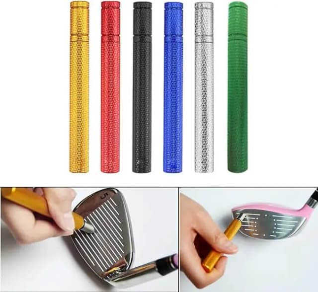 Herramienta de afilado de ranurado para palos de Golf, afilador de ranuras de Golf en 4 colores, herramienta de limpieza de cuchillas cuadradas tipo U V, acceso