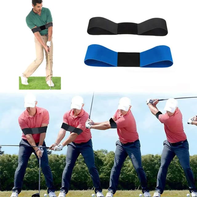 Entrenador de Swing de Golf, banda Correctora de postura para principiantes, brazo, mano, movimiento, ejercicio, tensión, equipo de Fitness elástico