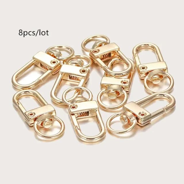 8 unids/lote hebilla Universal de Metal hebilla de bolso multicolor opcional hebilla de llave hebilla de aleación hebilla de langosta accesorios de bolsa