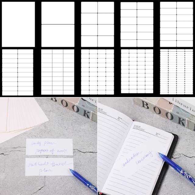 Papelería de inyección de tinta de 5 hojas, etiqueta de paquete dividida A4, pegatinas blancas, organizador autoadhesivo extraíble, etiqueta adhesiva