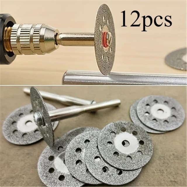 12 unids/set 22mm Hss disco de corte hoja de sierra Circular corte de Metal herramientas abrasivas para herramienta rotativa Dremel hoja de corte