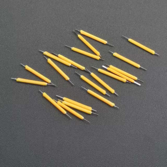 LED amarillo cálido DC3V longitud Total 29mm filamento duro Retro filamento anti-tungsteno fuente de luz Material plástico accesorios DIY