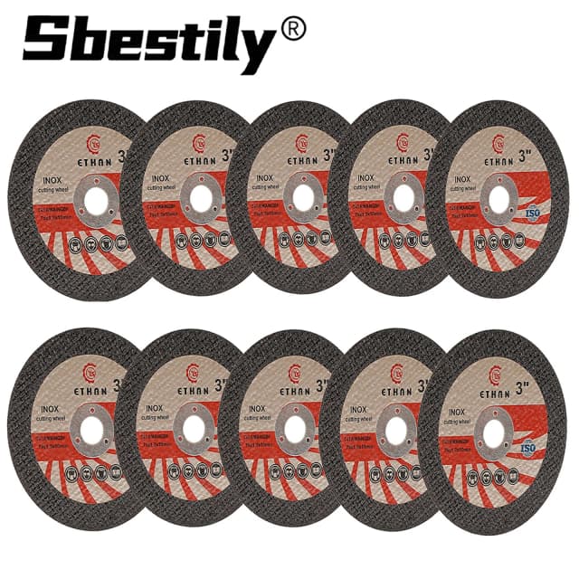 Sbestily 10 Uds 75mm hoja de sierra Circular de resina Mini disco de corte muela de corte rápido de Metal para accesorios de amoladora angular