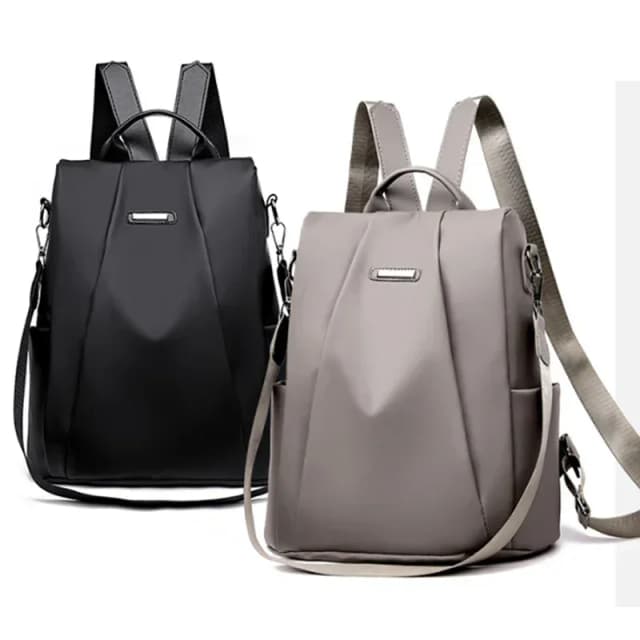 Mochila multifuncional para mujer, bandolera desmontable de gran capacidad, ligera, impermeable, de nailon, color sólido, nueva moda