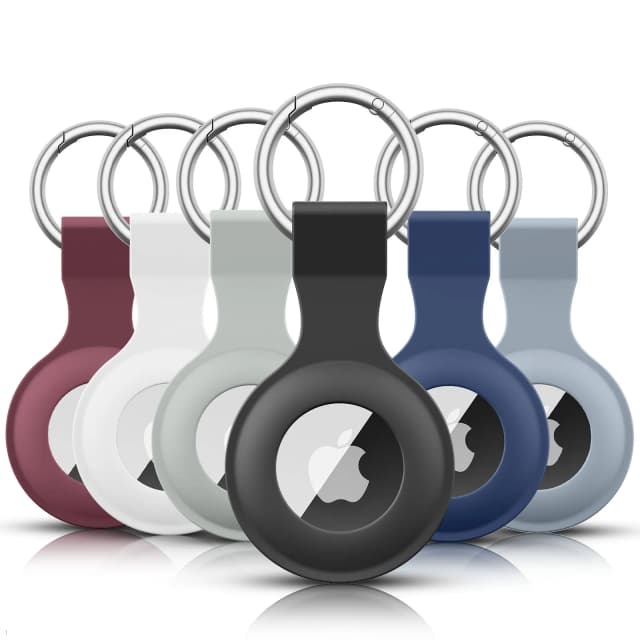 Funda para Apple Airtags, carcasa protectora de silicona, accesorios de seguimiento, funda antiarañazos, llavero para Apple Air tag