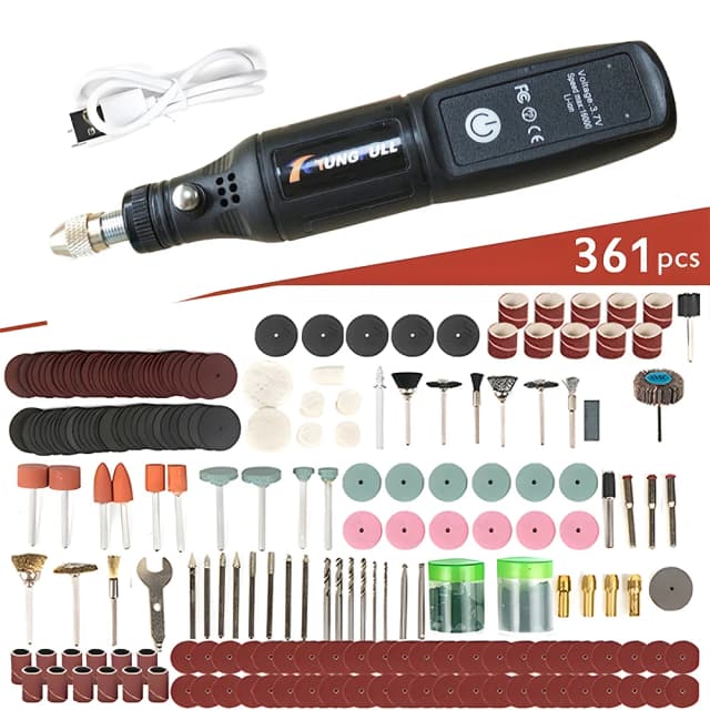 Mini taladro eléctrico inalámbrico USB, herramienta rotativa de mano, pluma de grabado para carpintería, herramientas Dremel para joyería, Metal y vidrio
