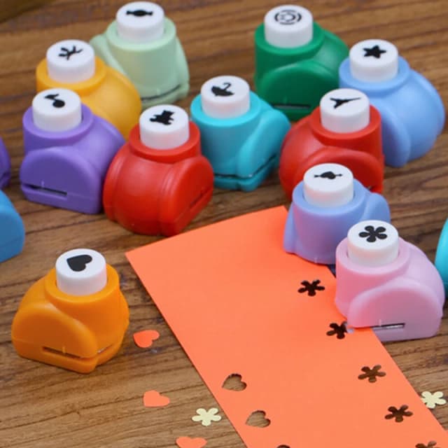 Mini punzones para álbum de recortes, cortador hecho a mano, tarjeta, impresión Calico, bricolaje, flor, papel, forma de perforadora