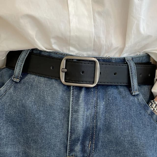 Cinturón de cuero PU para mujer, pantalones negros y marrones, cinturón para pantalones vaqueros, cinturones casuales de moda, correa Vintage, pretina femenina AB005