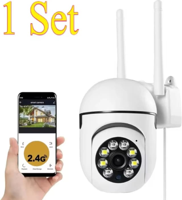Cámara PTZ de vigilancia de seguridad inalámbrica IP, Wifi, 8MP, Zoom 4X, seguimiento de Audio bidireccional, cámara nocturna HD a Color