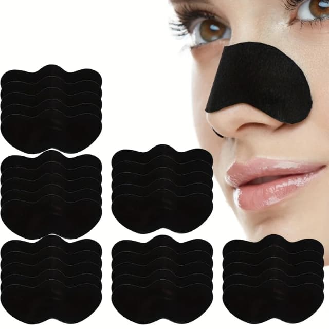 10/20/50/100 piezas de limpieza profunda de poros y puntos negros de la nariz-parche de limpieza de la nariz, herramienta de limpieza para el cuidado Facial