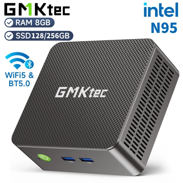 GMKtec G3S Mini PC Intel Alder Lake N95 Windows 11 Pro Mini PC 8GB DDR4 128/256GB PCIe M.2 SSD WiFi 5 BT5.0 computadora de escritorio