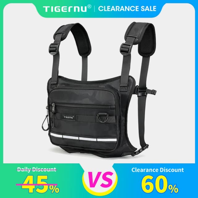 Bolsa de chaleco de garantía de por vida, mochila deportiva para ciclismo al aire libre, senderismo, bicicleta, paquete para correr, bolsa de pecho para hombres, bolsa de entrenador, bolsa cruzada para hombres