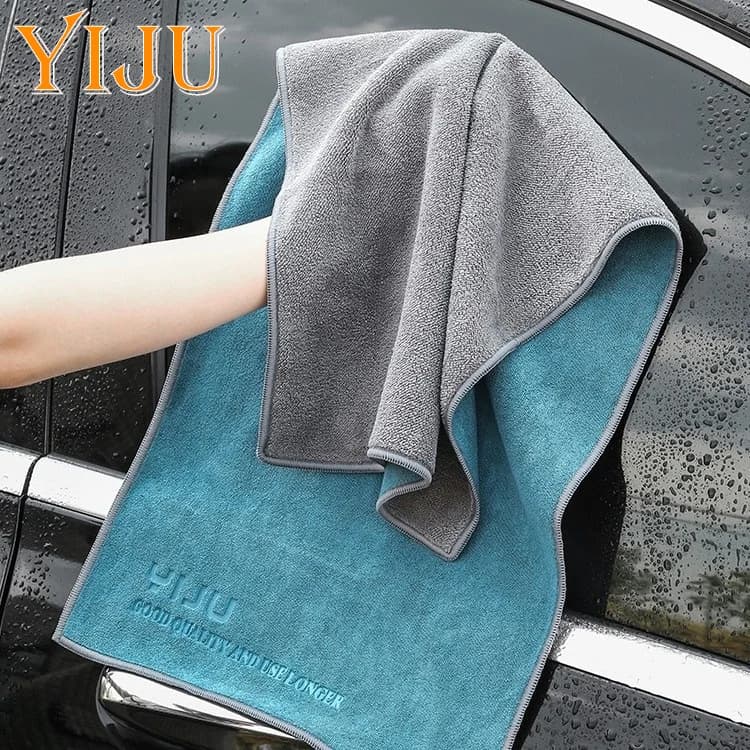 Toalla de microfibra para lavado de coches, 75x35cm, sin pelusa, toallas de limpieza para coche, herramientas, paño de secado ultrasuave, suministros de lavado para detalles de coches