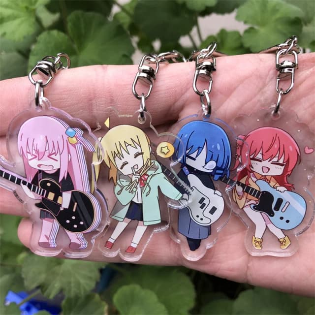 BOCCHI THE ROCK Anime Cosplay llavero insignia accesorios Gotoh Hitori Yamada Ryo Cosplay Navidad Halloween colgante Prop regalo