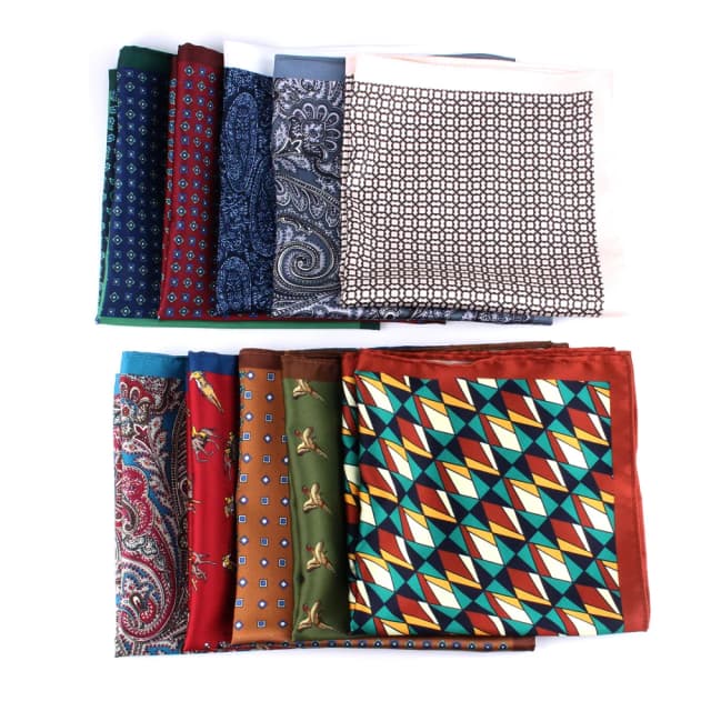 Pañuelo de bolsillo estampado para hombres y mujeres, trajes con estampado Floral, pañuelo para hombres, pañuelo cuadrado suave, toallas, bufandas