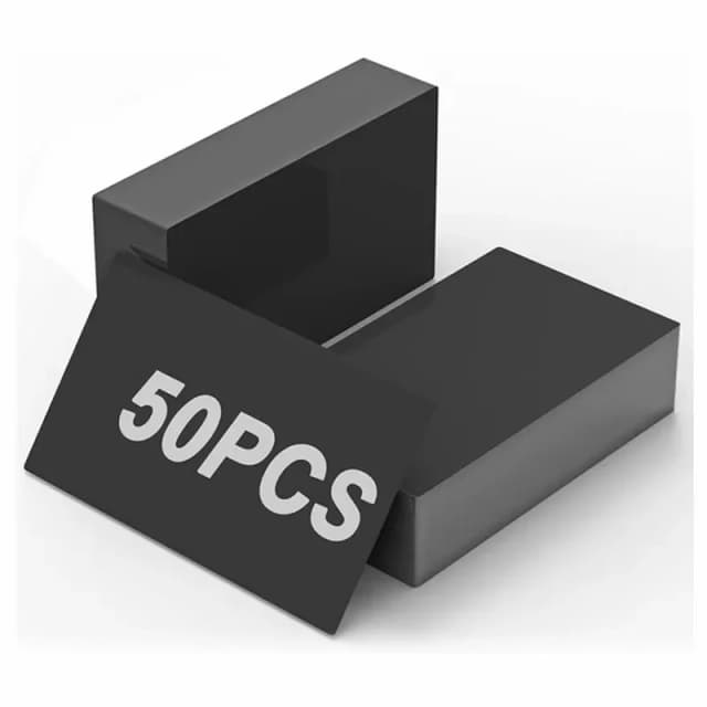 50 Tarjetas de Identificación de Aluminio en Blanco para Grabado Láser CNC, 85*55mm, Tarjetas DIY para Grabado CNC y Manualidades Láser