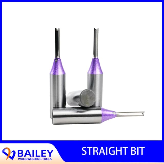 BAILEY 5 uds 4/4,5mm vástago broca recta cortador de carburo herramienta de fresado CNC broca de grabado fresa herramienta de carpintería
