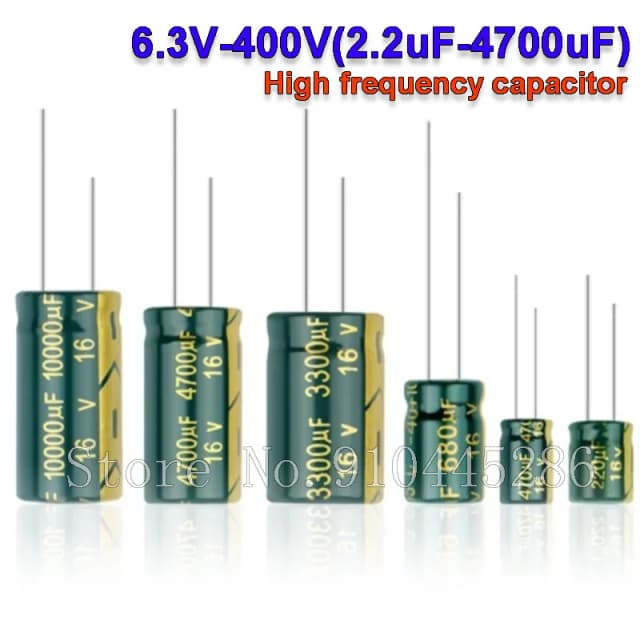 10V 16V 25V 35V 50V 400V Ibuw Condensador de aluminio de baja frecuencia ESR 100UF 220UF 330UF 470UF 680UF 1000UF 2200UF 3300UF