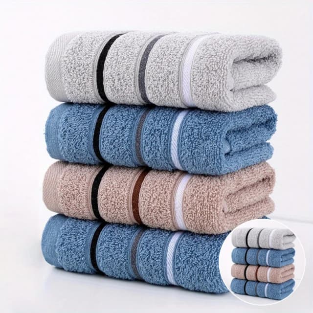 1 paquete de toallas suaves y absorbentes de primera calidad - Adecuadas para uso doméstico, toallas de baño y toallas faciales en una variedad de colores.
