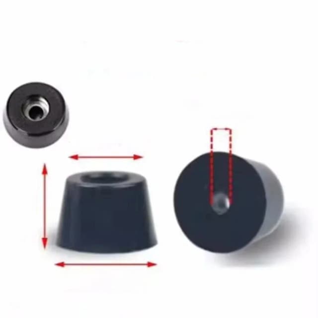 Pies de goma negros, Protector de suelo para silla, pies antideslizantes para muebles, cubierta para patas de mesa, almohadillas inferiores para gabinete de altavoz, piezas de muebles TXL1