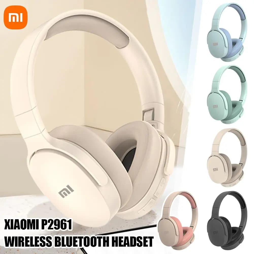 Xiaomi-auriculares inalámbricos con Bluetooth, cascos ligeros plegables estéreo HiFi sobre la oreja, compatibles con tarjetas TF, interfaz tipo C de 3,5mm