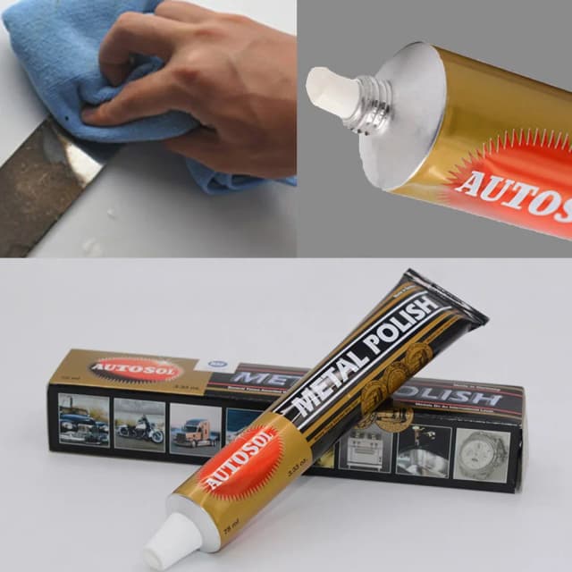 Agente de Pulido de metales, máquina de cuchillo de crema, suministros de cera para pulir, pasta de pulido profesional, eliminador de óxido, herramienta de limpieza de 50g