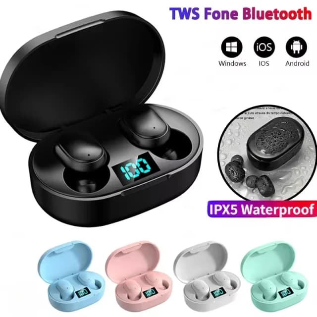Auriculares inalámbricos Bluetooth E6S TWS auriculares Bluetooth auriculares inalámbricos auriculares con cancelación de ruido con micrófono
