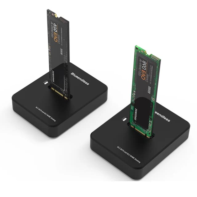 Blueendless-carcasa de disco duro SSD externo M.2, carcasa SSD de velocidad de escritura de lectura en línea de 10G para estación de acoplamiento M.2 SSD