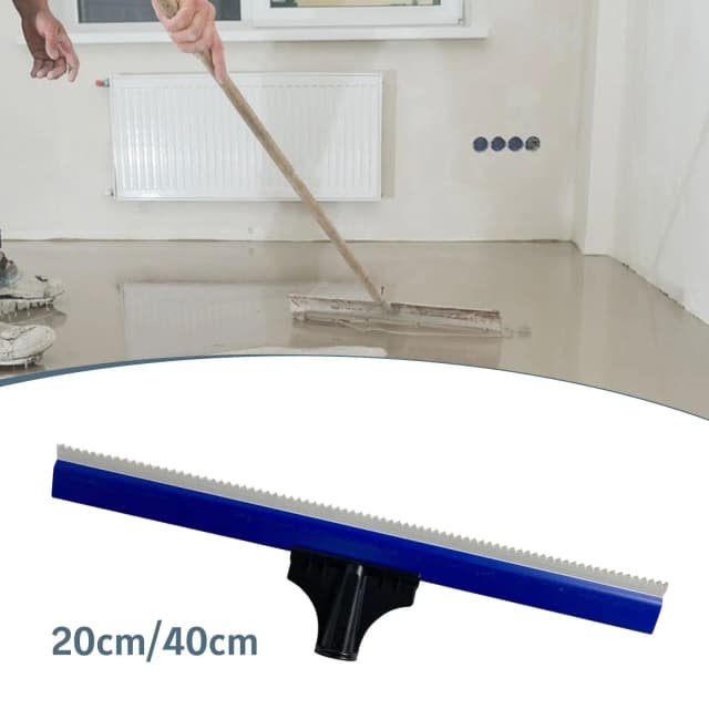 Espátula Dentada para Aplicar Epoxi en Pisos, Herramienta Ergonómica y Ligera para Recubrimientos de Cemento y Pintura