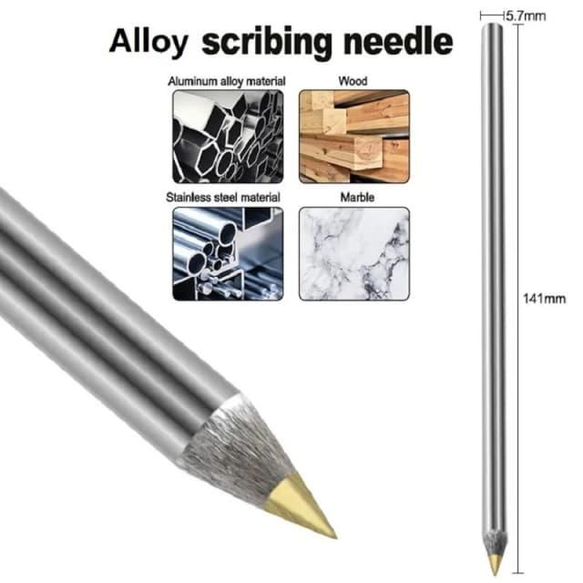 Pluma trazadora de aleación, pluma trazadora de carburo, marcador de corte de azulejos de vidrio y madera de Metal, herramientas manuales para carpintería, 3/5 Uds.