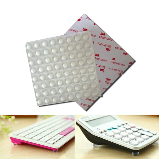 100 parachoques de goma de silicona redondos autoadhesivos, amortiguador antideslizante transparente, almohadillas para pies, amortiguador 5*2/6*2/8*2mm para elegir