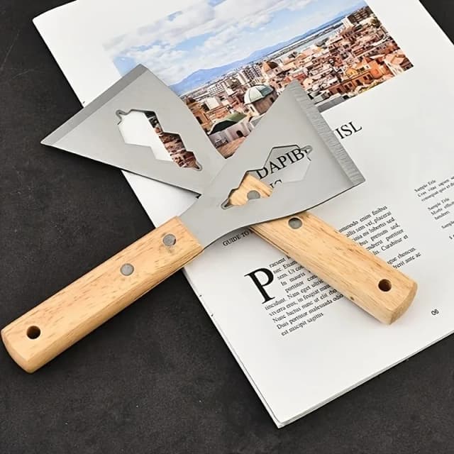 Rascador de cenizas, pala decorativa, cuchillo colgante multifuncional extragrueso, cuchillo de limpieza, herramienta de pala de cemento de acero inoxidable