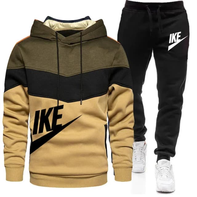 Conjuntos de otoño e invierno para hombre, Sudadera con capucha y pantalones con cremallera, chándal informal, ropa deportiva para hombre, novedad de 2024