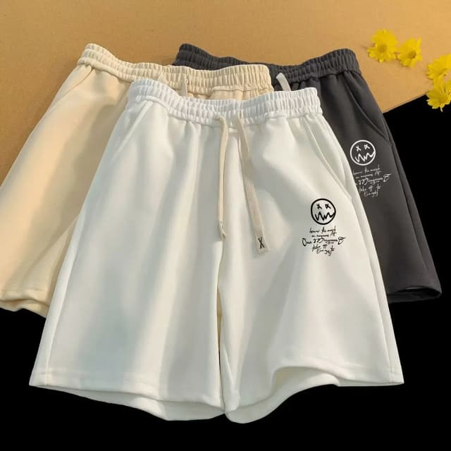 M-8XL Pantalones cortos de gran tamaño para hombre, pantalones cortos finos informales de pierna ancha, pantalones cortos deportivos holgados de gran tamaño de tendencia versátil para hombre