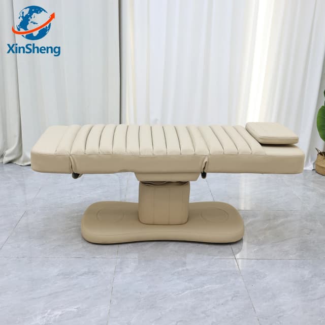 Cama Eléctrica Plegable XinSheng para SPA Facial, Mesa de Masaje para Hidroterapia, Silla para Pestañas, Mueble Ajustable para Salón de Belleza