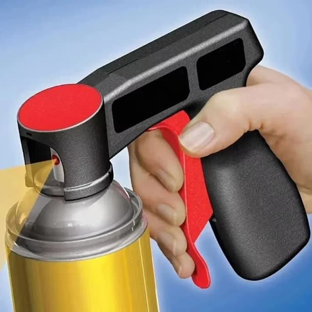 1 Uds. Mango de pintura en aerosol portátil de plástico, película Universal reutilizable que cambia de Color para coche, pistola pulverizadora manual de autopulverización