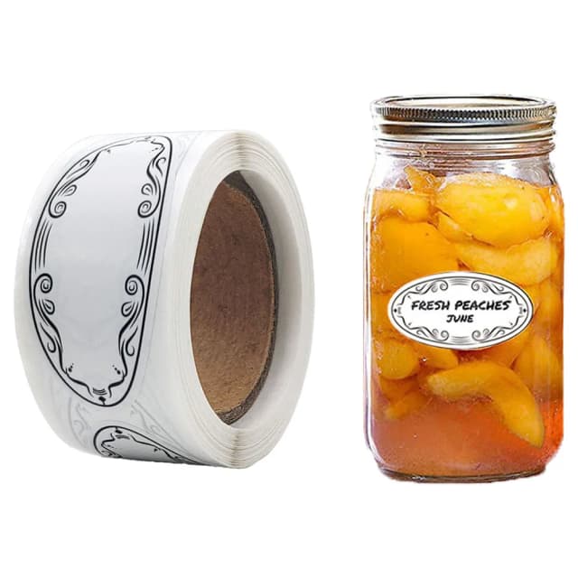 150 uds/rollo de bebidas frutas verduras nevera y congelador organizador de almacenamiento pegatinas comida seguro fecha catálogo 1*2,25 pulgadas para Cocina