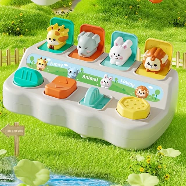 Juguetes de animales emergentes Montessori y cajas de aprendizaje: mejoran la lógica y las habilidades motoras, adecuados para regalos de cumpleaños para niños