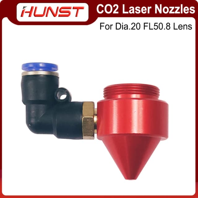 Boquilla de aire láser HUNST para lente FL50.8mm de diámetro 20mm, para cabezal láser en máquina de corte y grabado de CO2