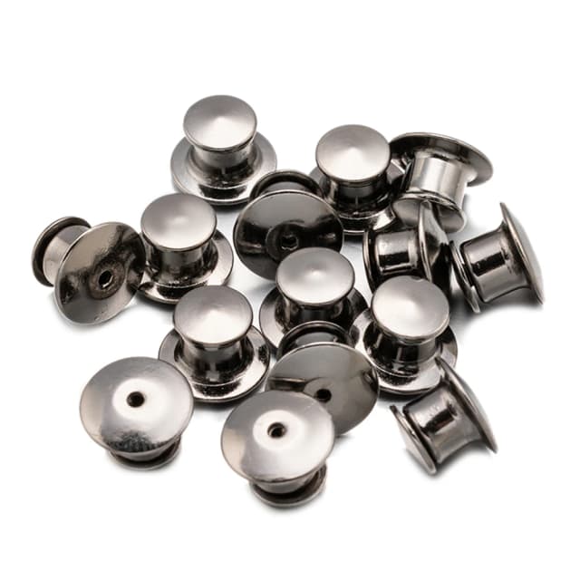 10/30/50 Uds. Pin de bloqueo de Metal negro con pistola para broche DIY, insignia, etiqueta de nombre, alfileres esmaltados, cierre de bloqueo, artesanía de joyería